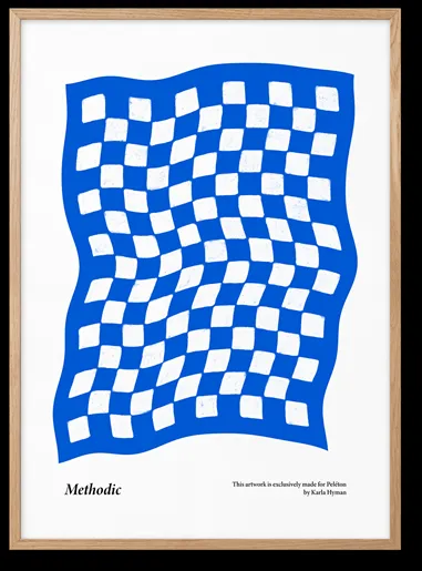 Peléton Methodic Blue 50x70 Plakat